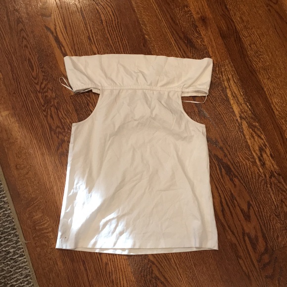 White tibi shoulder top S - Picture 4 of 5